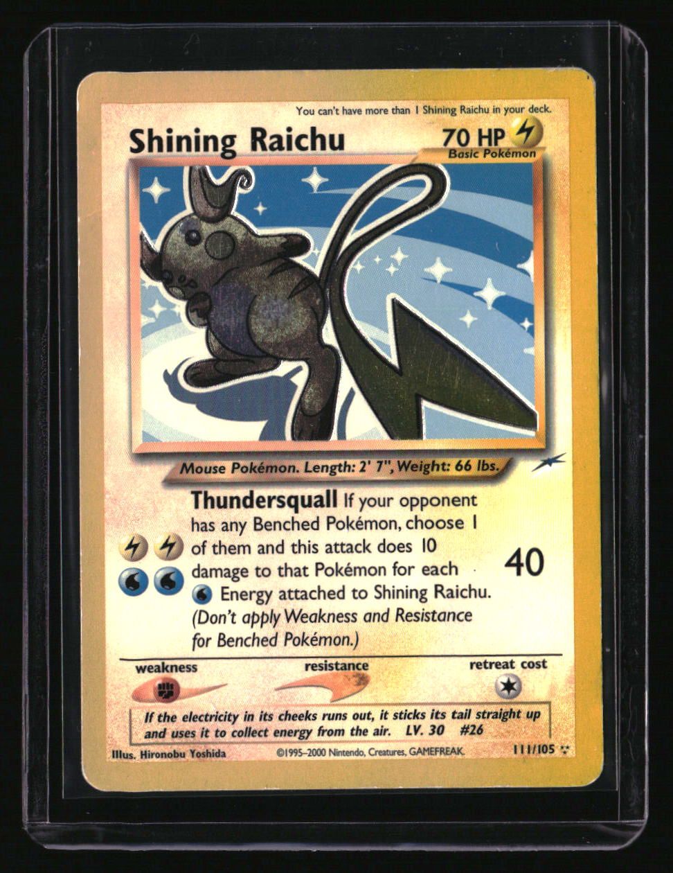 Neo Destiny Shining Raichu (Sunbleached)