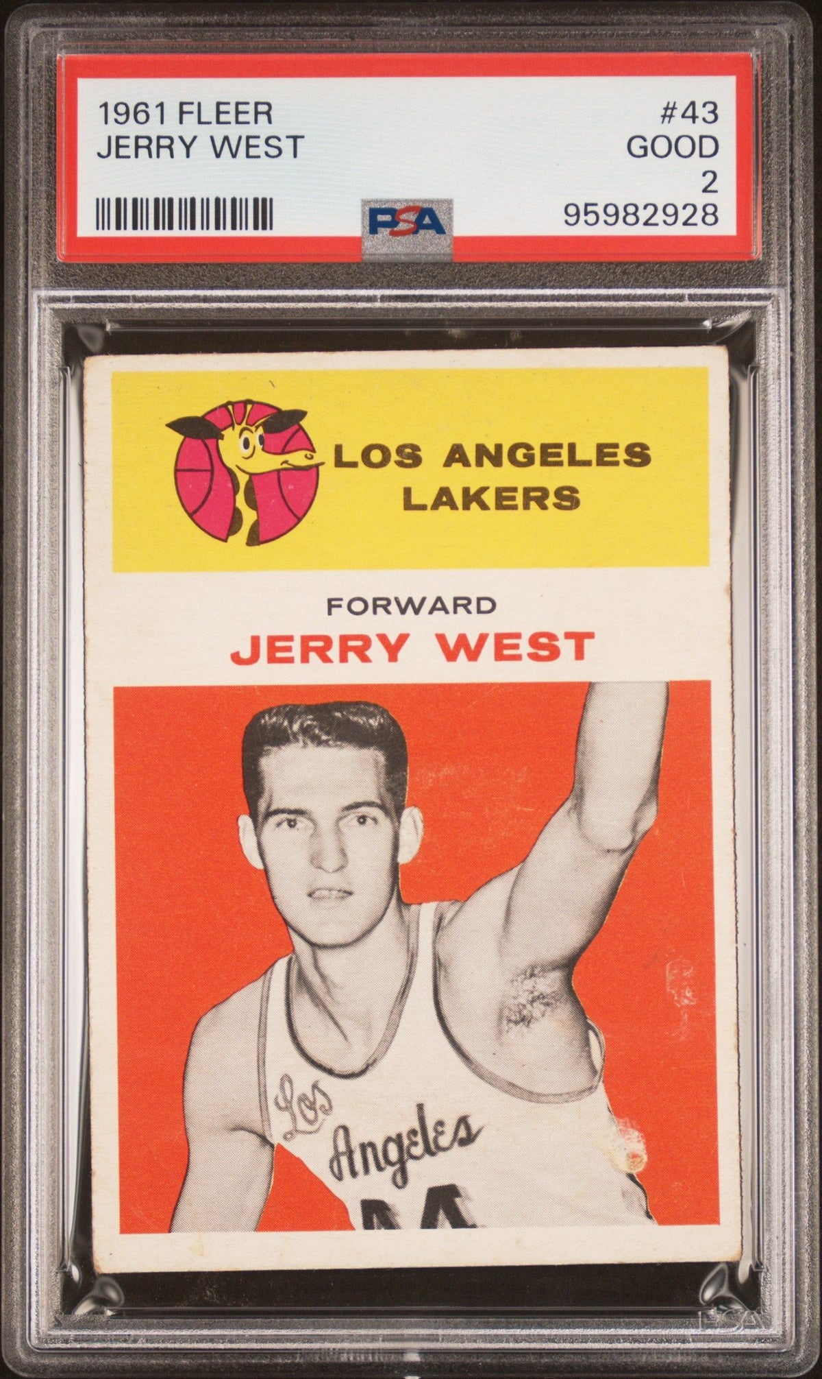 1961 Fleer Jerry West PSA 2