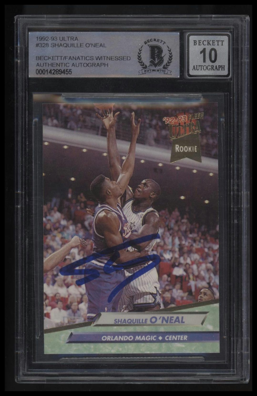 1992-93 Ultra Shaquille O&#39;Neal RC BGS 0.0