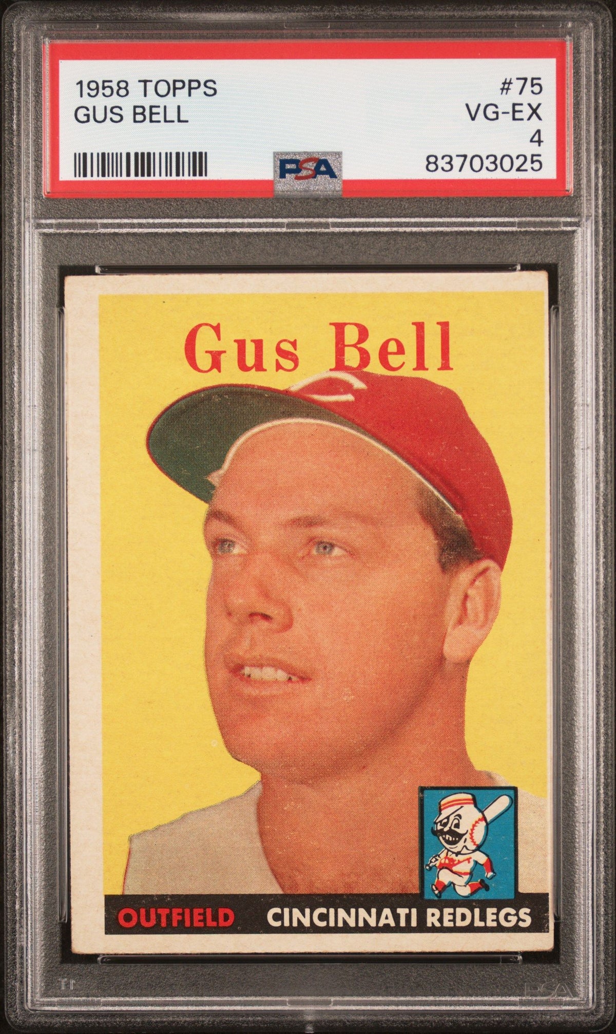 1958 Topps Gus Bell PSA 4