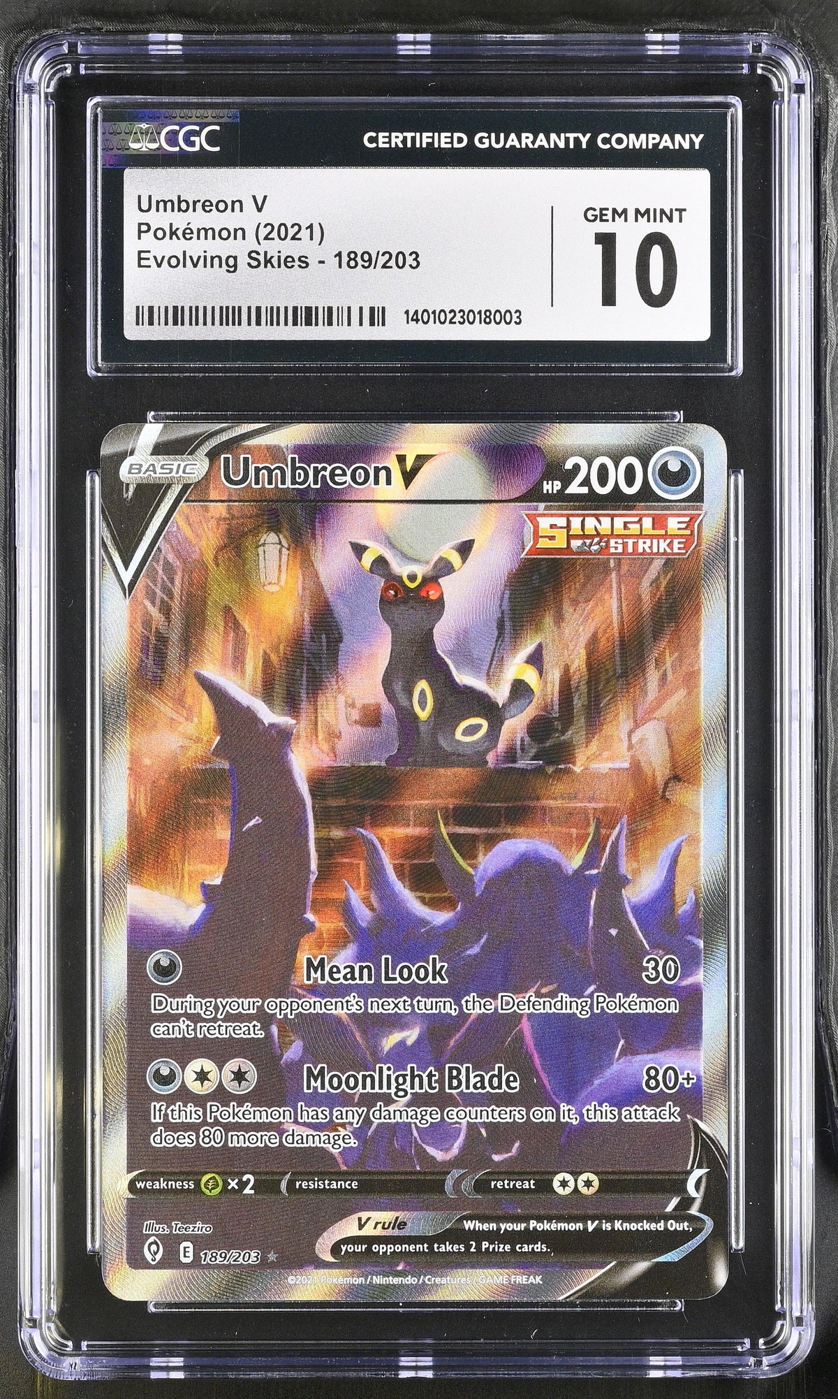 2021 Evolving Skies Umbreon V CGC 10