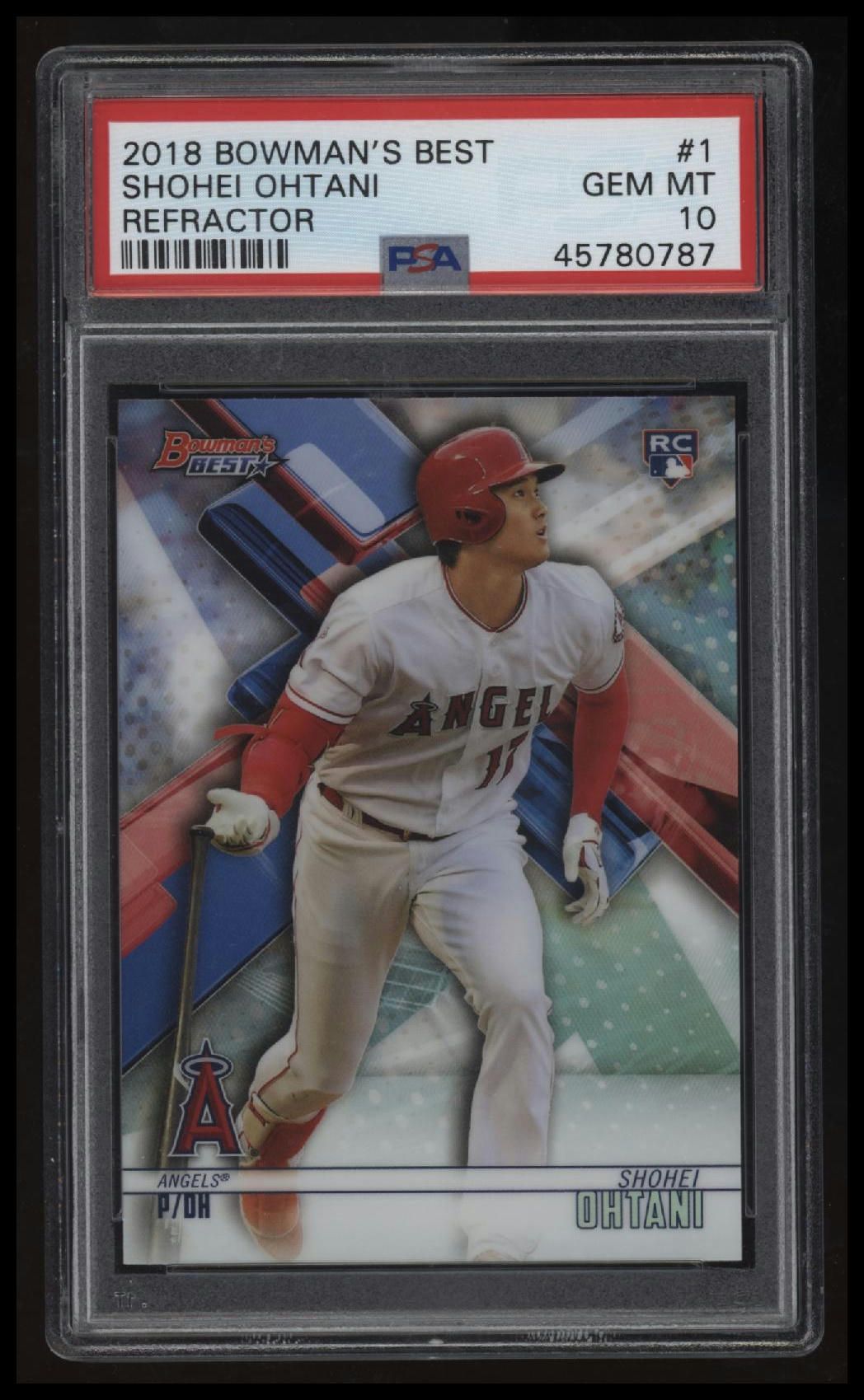 2018 Bowman&#39;S Best Shohei Ohtani Refractor PSA 10