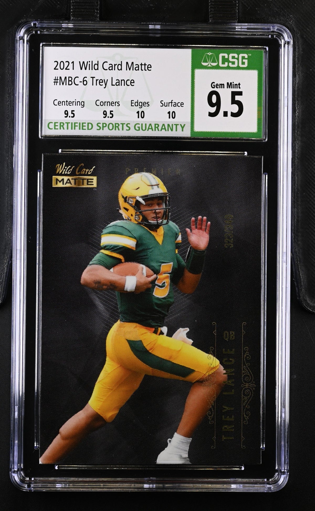 2021 Matte Silver Trey Lance CGC 10