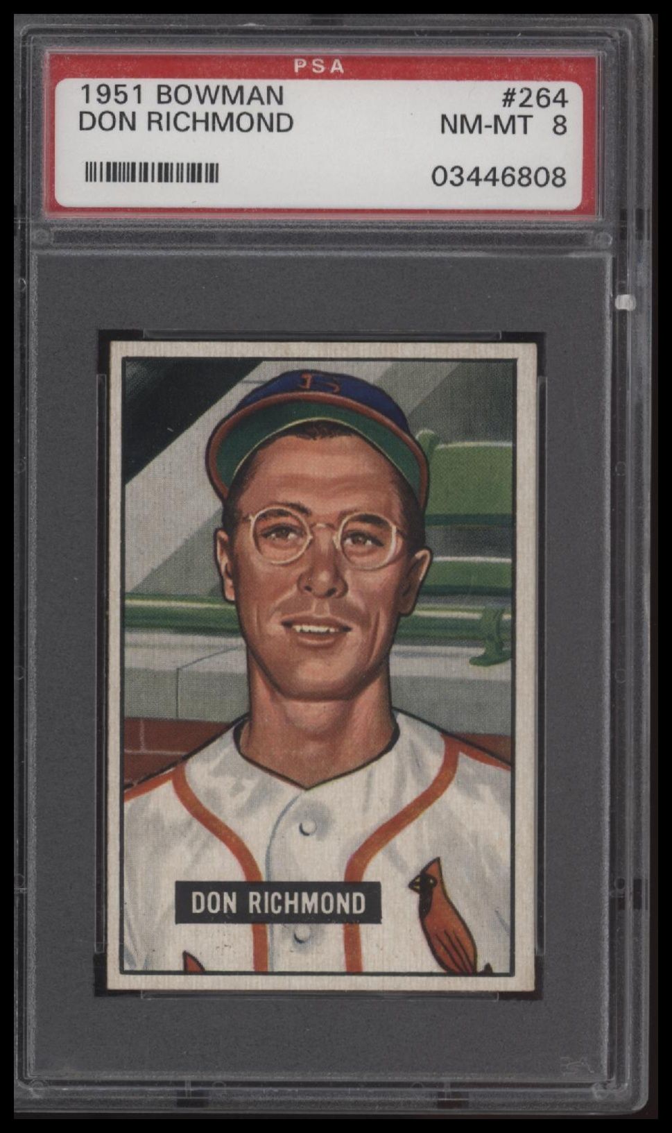 1951 Bowman Don Richmond PSA 8