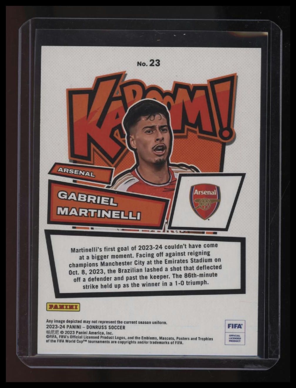 2023-24 Donruss Gabriel Martinelli Kaboom