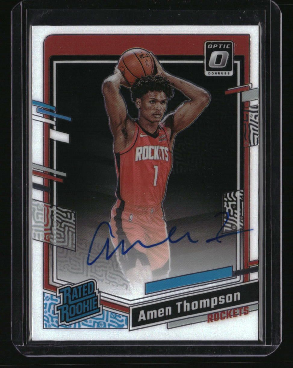 2023-24 Donruss Optic Amen Thompson Rated Rookie Auto #287