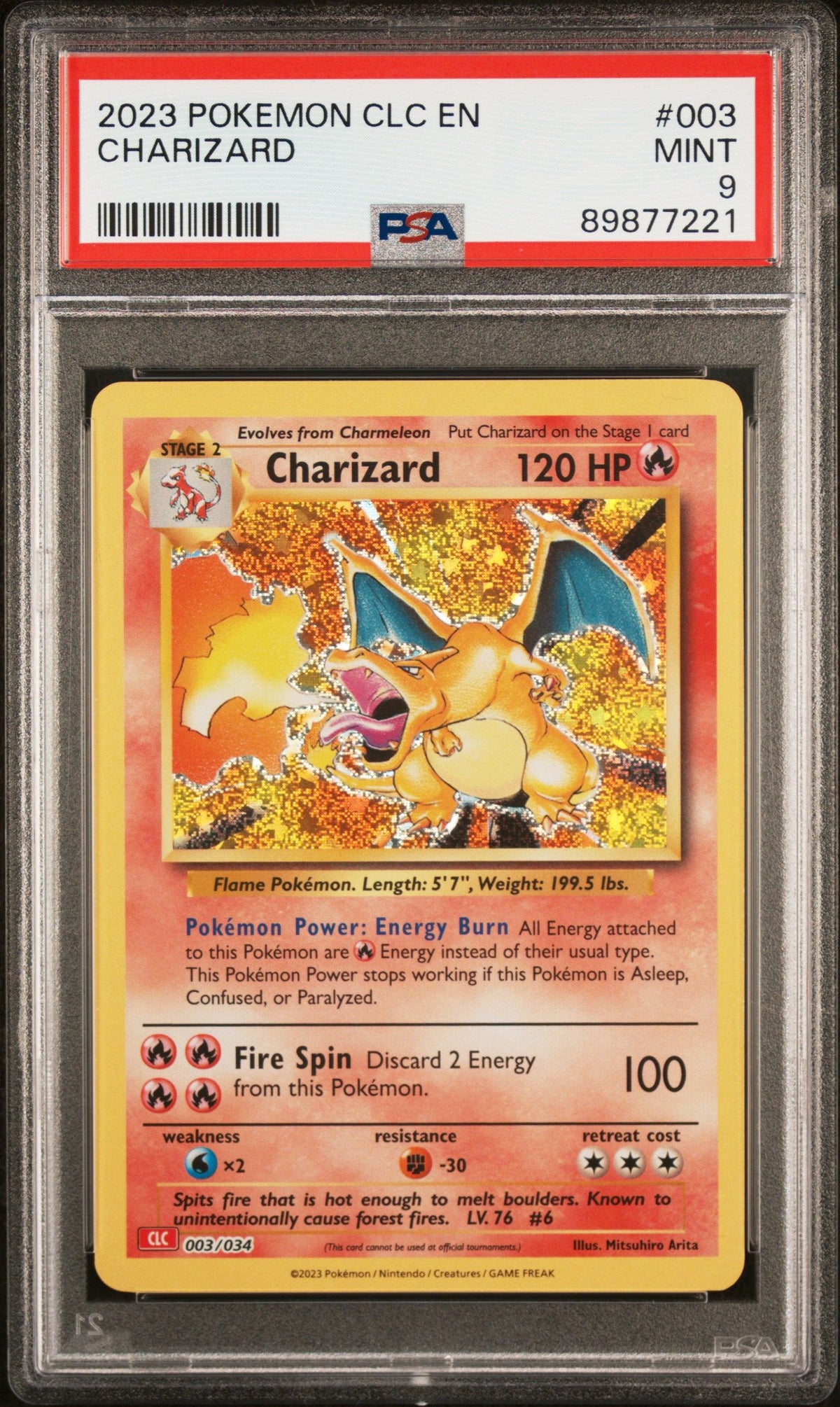 2023 Pokemon Clc-Trading Card Game Classic Charizard PSA 9