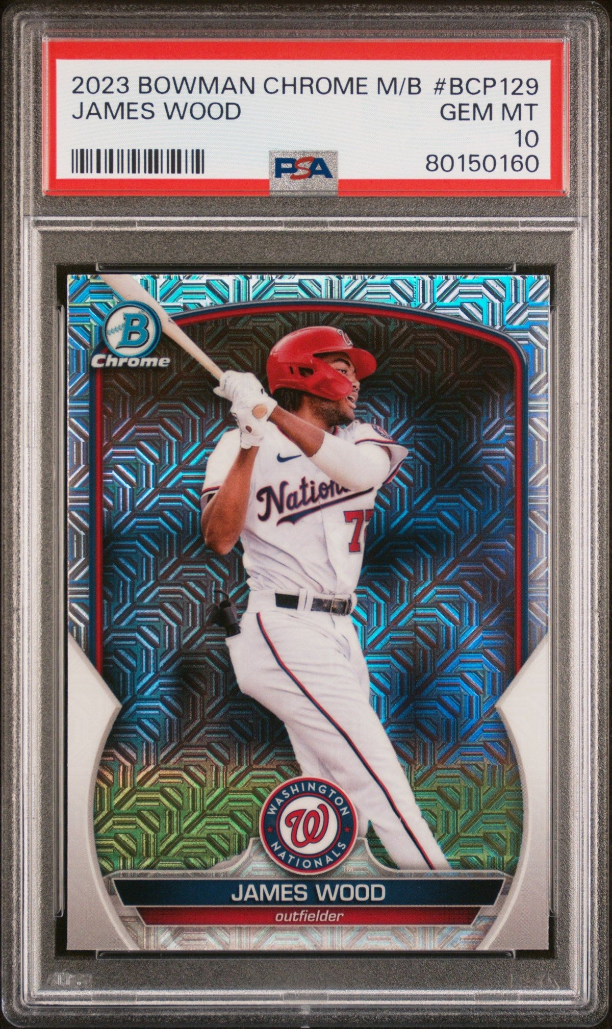 2023 Bowman Mega Box Chrome James Wood Chrome PSA 10