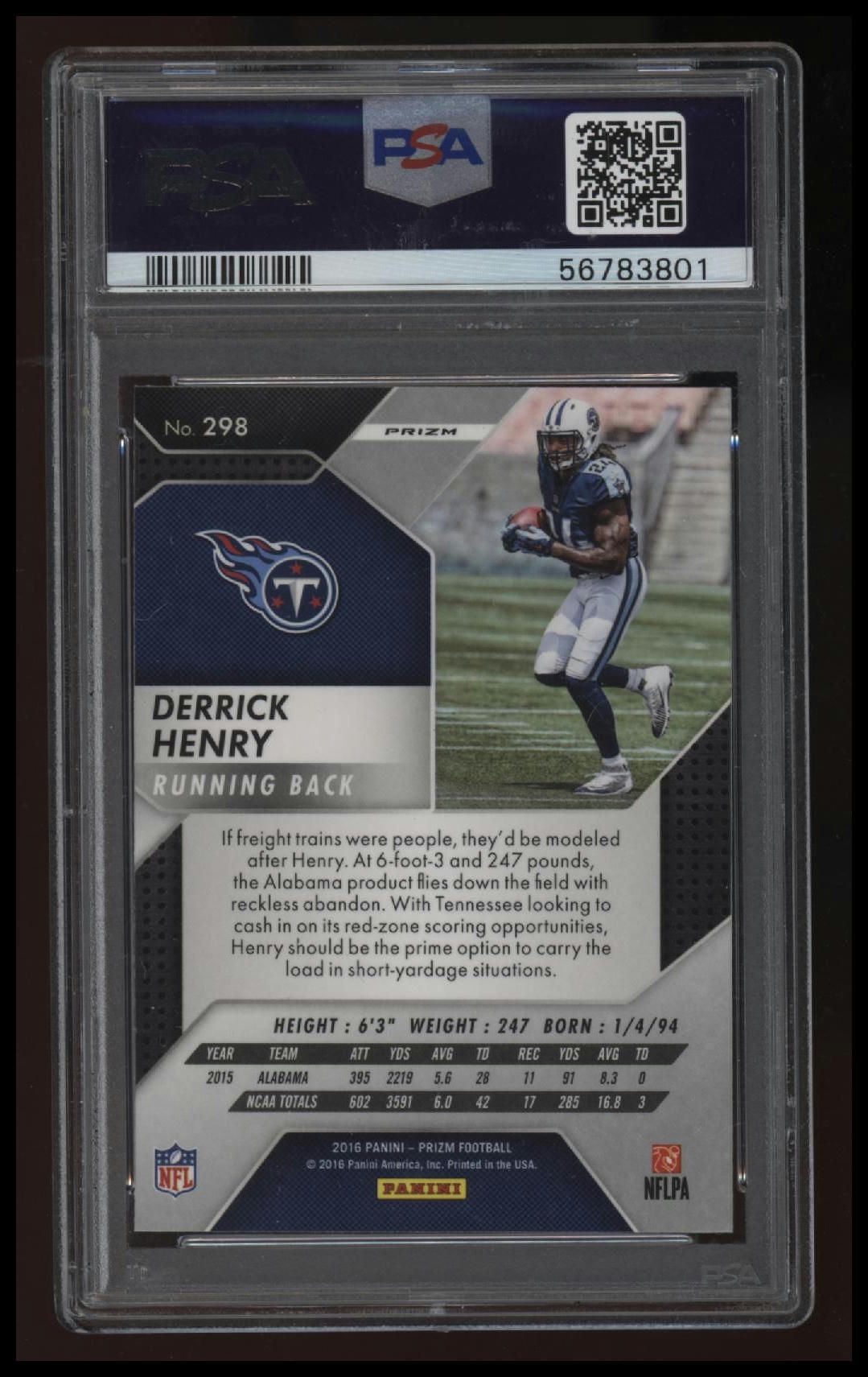 2016 Panini Prizm Derrick Henry Prizm PSA 9 56783801