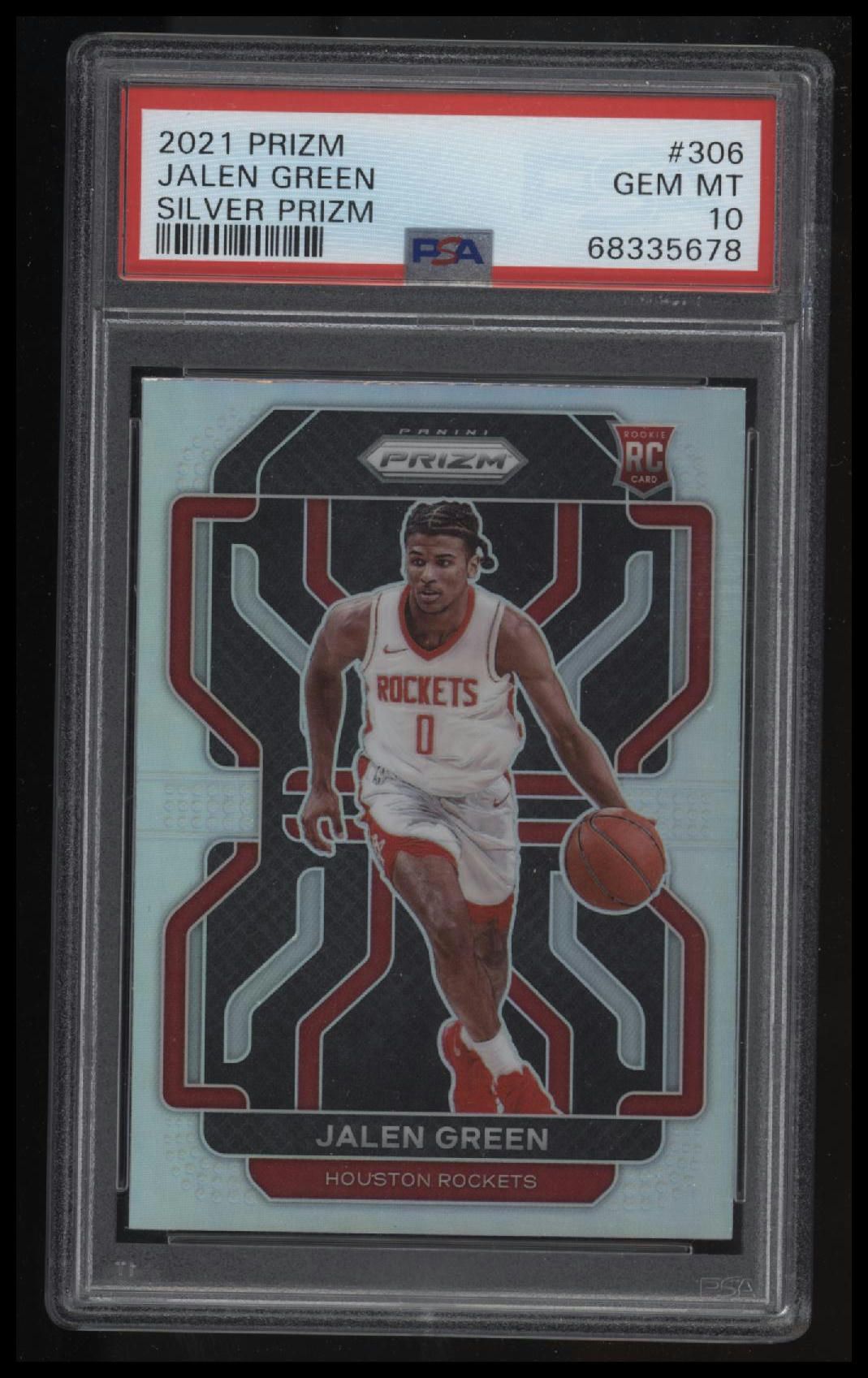 2021 Panini Prizm #306 Jalen Green Silver Prizm PSA 10