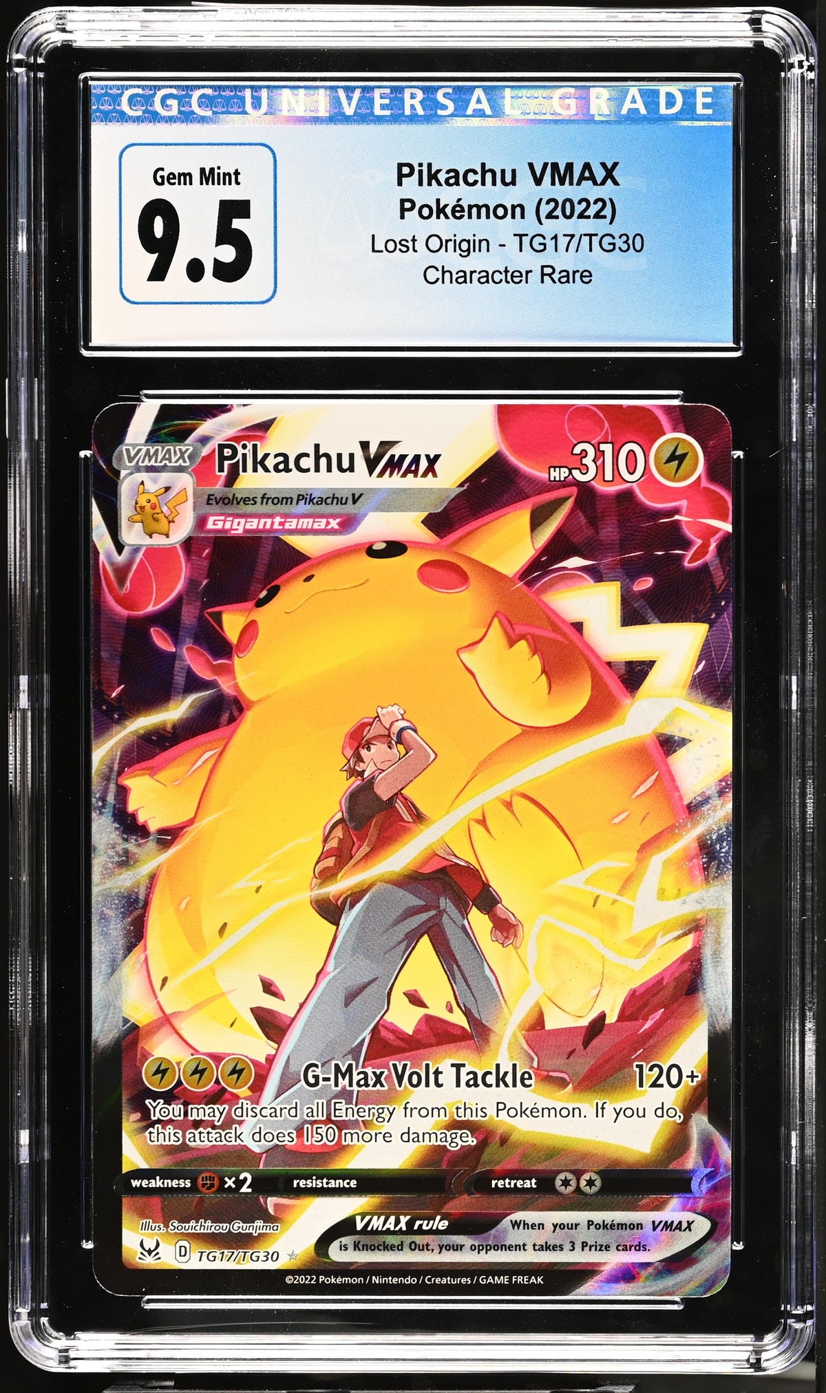 2022 Lost Origin Pikachu VMAX CGC 9.5