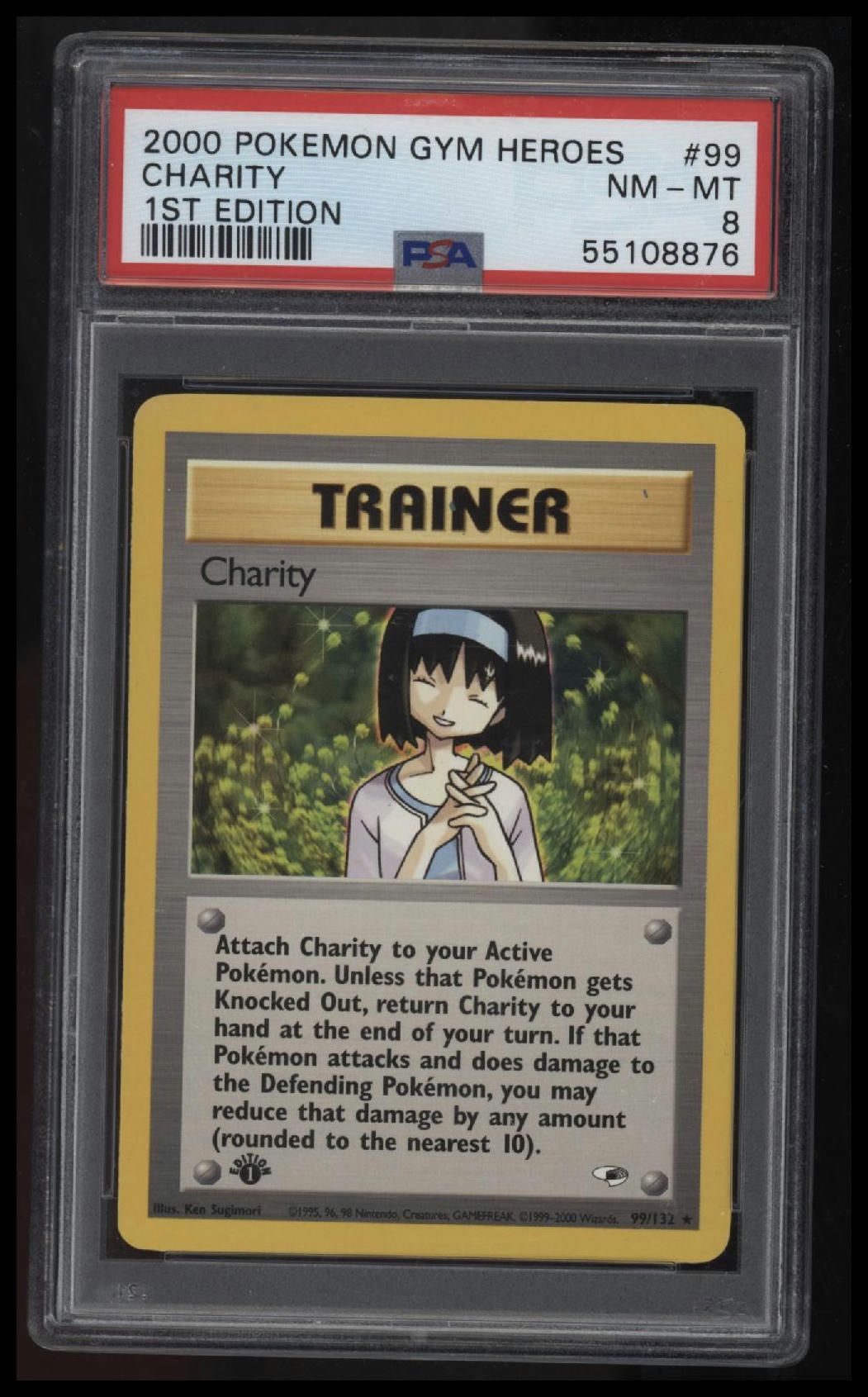 2000 Pokemon Gym Heroes Charity 1st Edition PSA 8