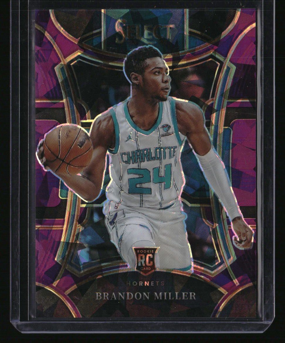 2023-24 Panini Select Brandon Miller Purple Cracked Ice Prizms