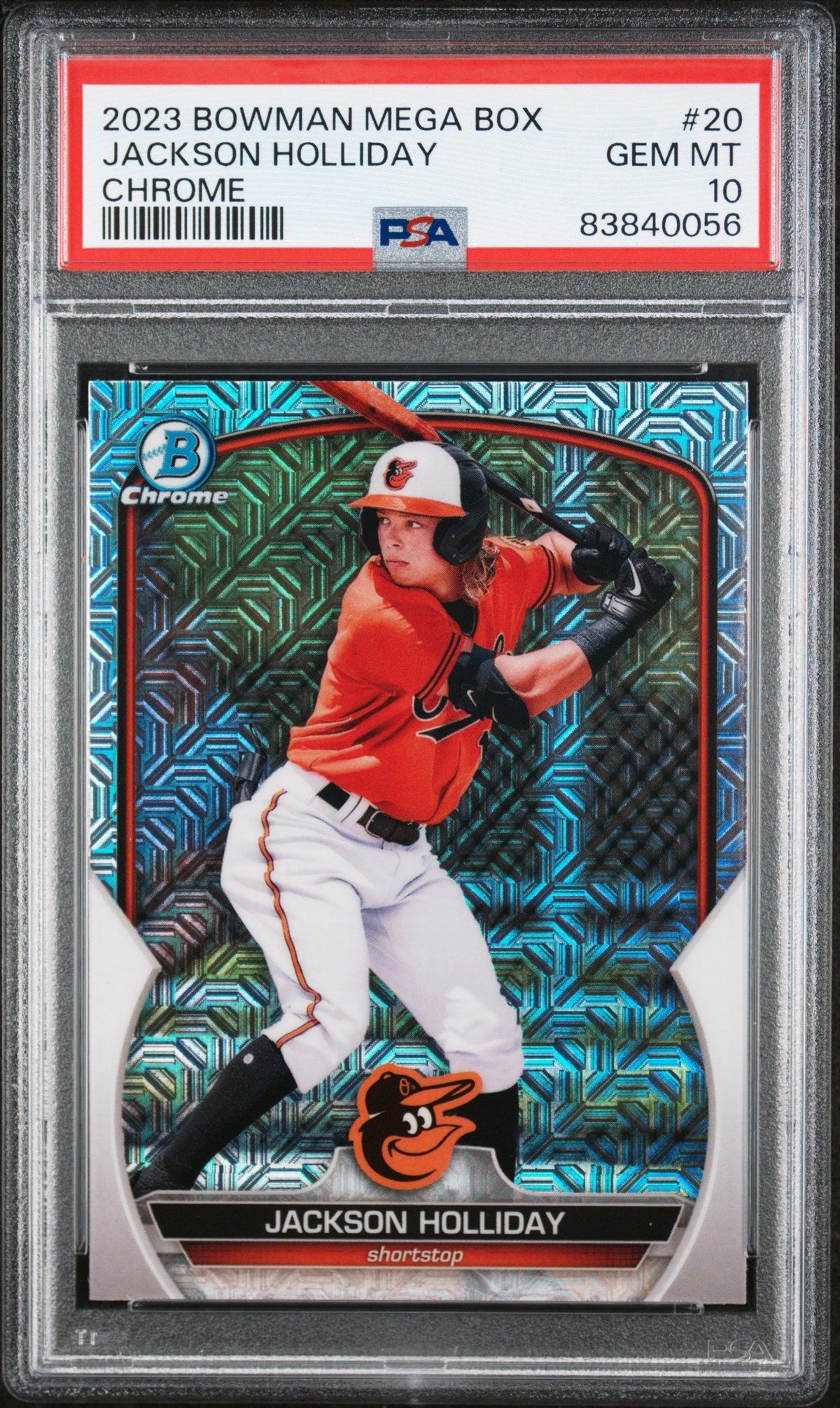 2023 Bowman Mega Box Chrome Jackson Holliday Chrome PSA 10