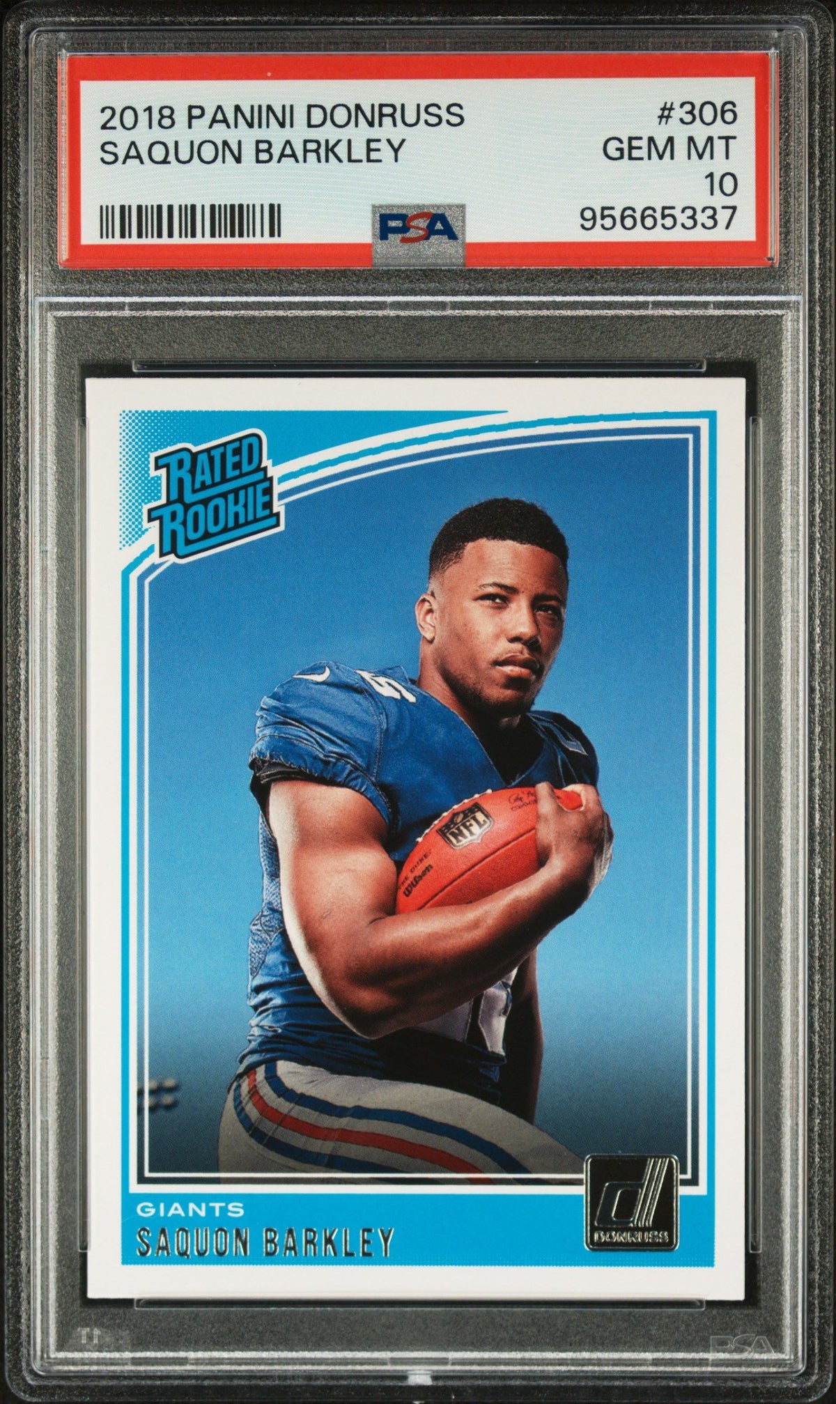 2018 Panini Donruss Saquon Barkley PSA 10