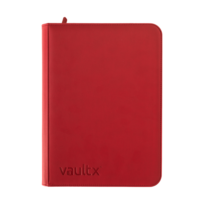 Vault X: ExoTec 9-Pocket Zip Binder (Fire Red)