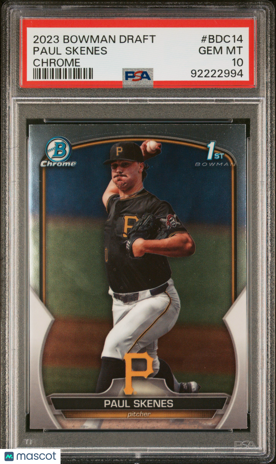 2023 Bowman Draft Paul Skenes Chrome PSA 10