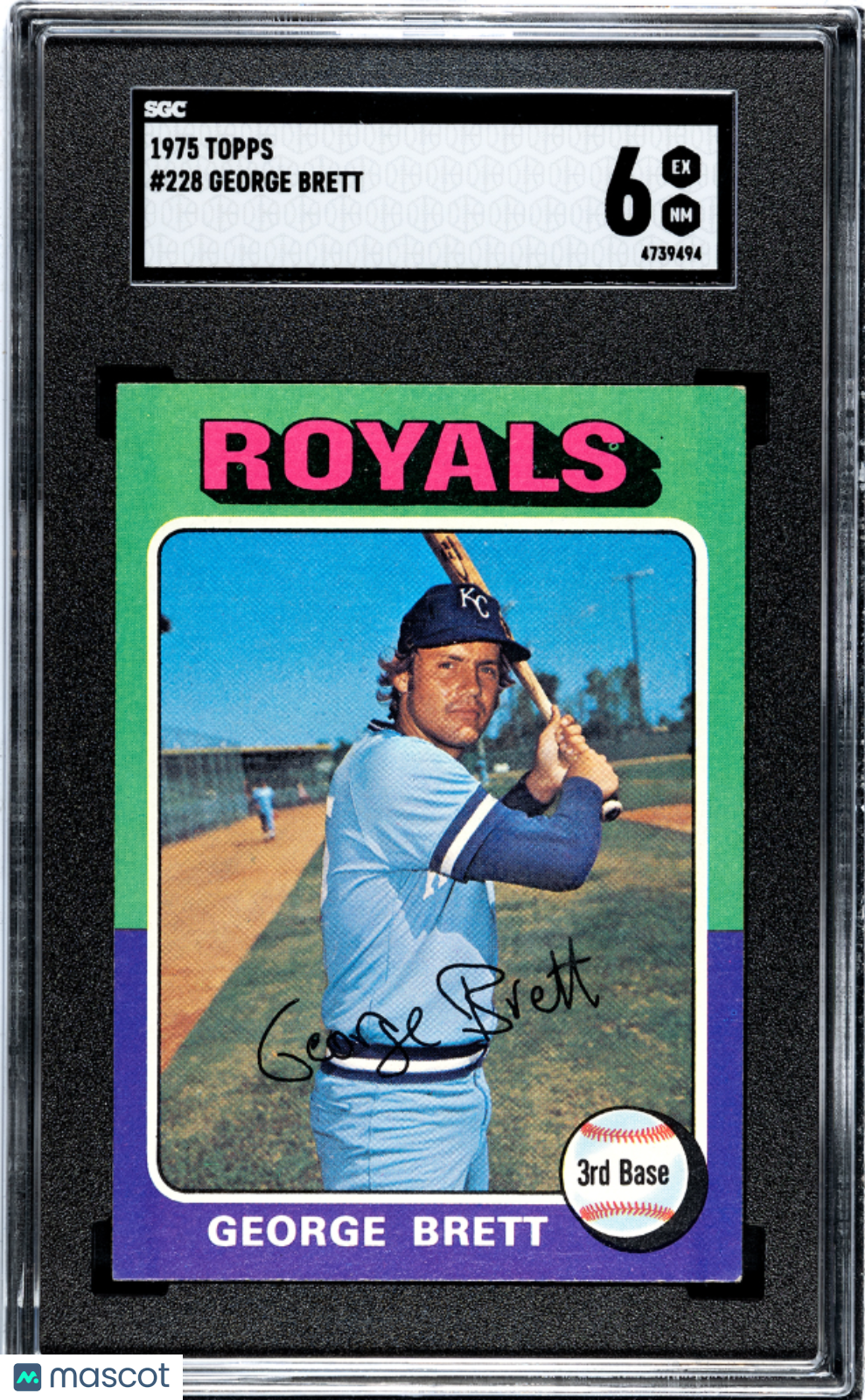 1975 Topps George Brett SGC 6