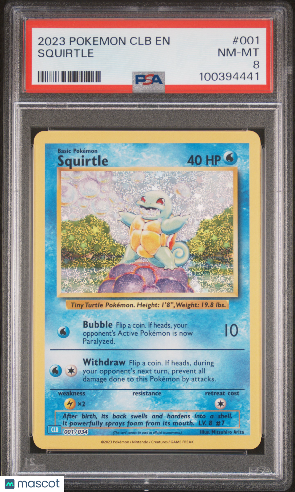 2023 Pokemon Clb-Trading Card Game Classic Squirtle PSA 8