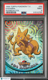 1999 Topps Pokemon Tv Kadabra Rainbow Foil PSA 9