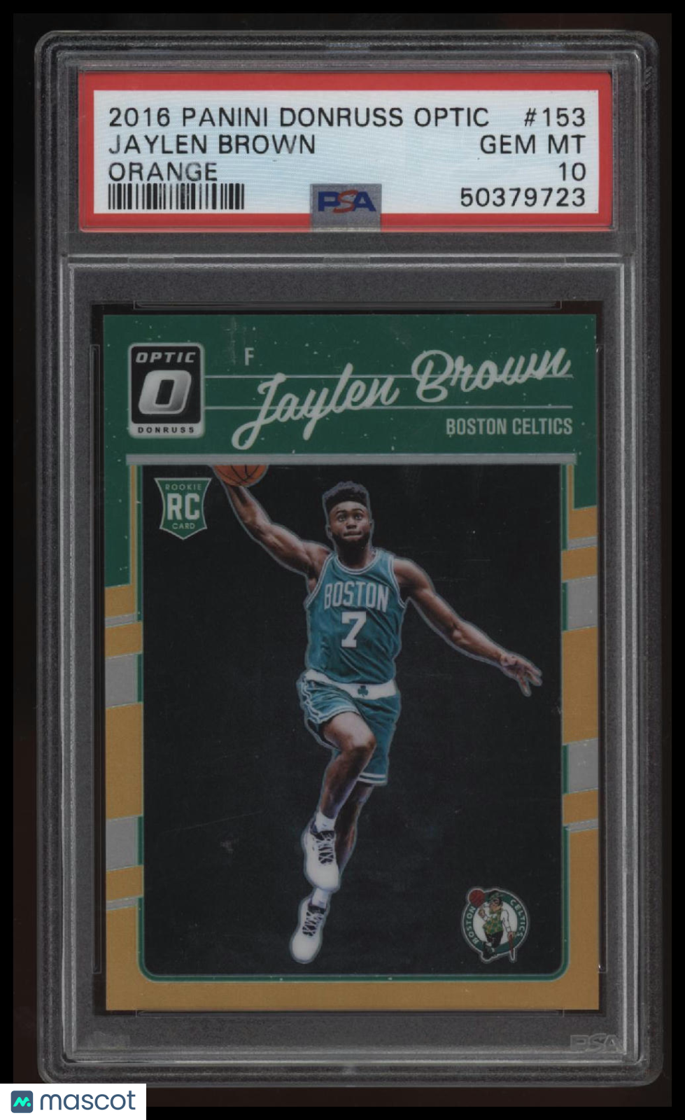 2016 Panini Donruss Optic Jaylen Brown Orange PSA 10