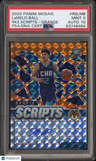 2020 Panini Mosaic Rookie Scripts Lamelo Ball Rke.Scripts-Orange PSA 9