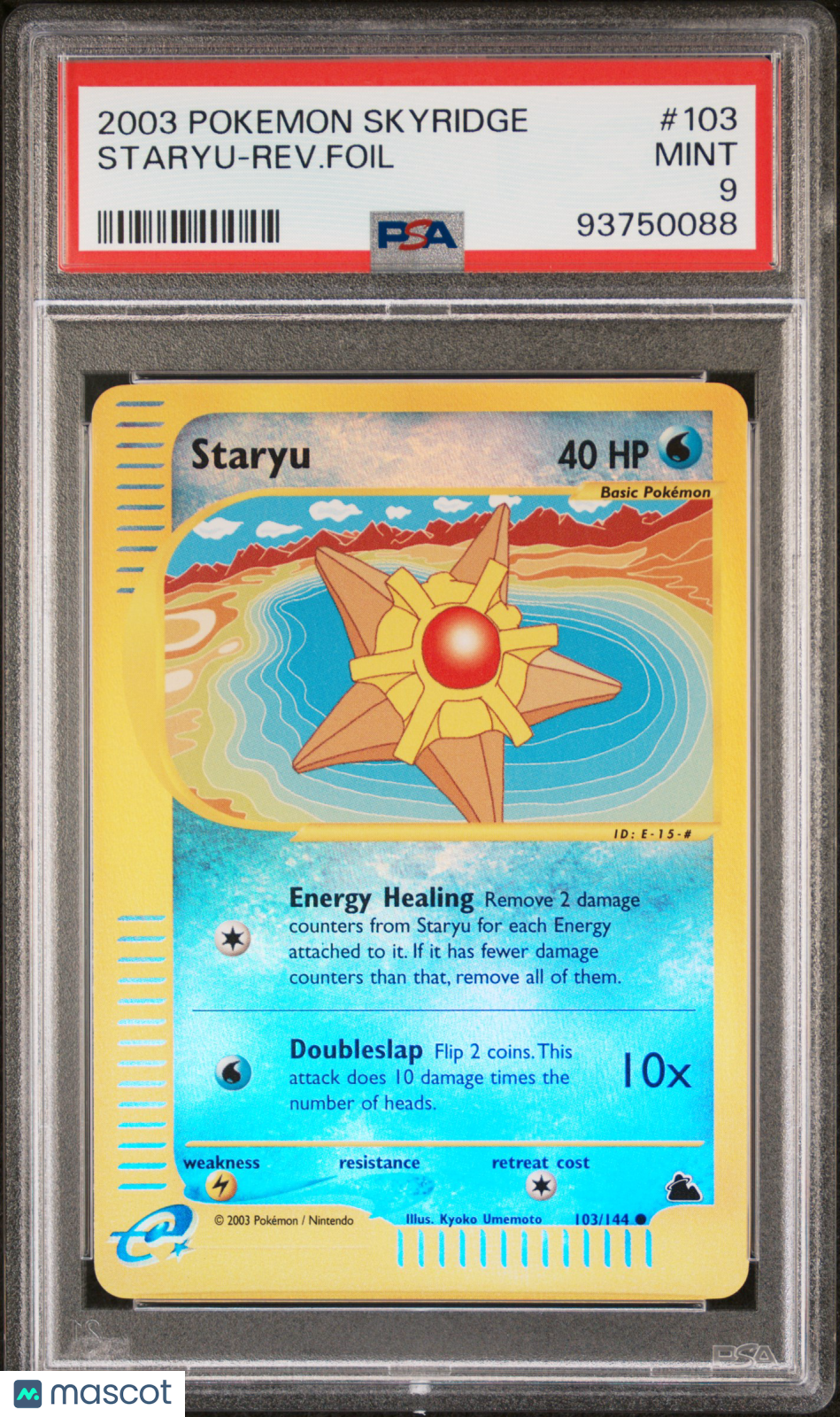 2003 Pokemon Skyridge Staryu-Rev.Foil PSA 9