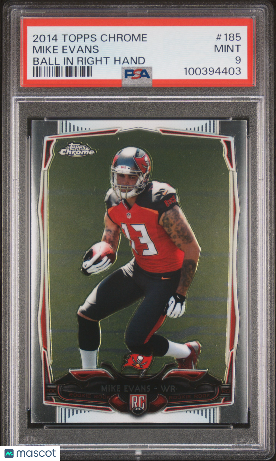 2014 Topps Chrome Mike Evans Ball In Right Hand PSA 9