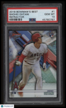 2018 Bowman'S Best Shohei Ohtani Refractor PSA 10