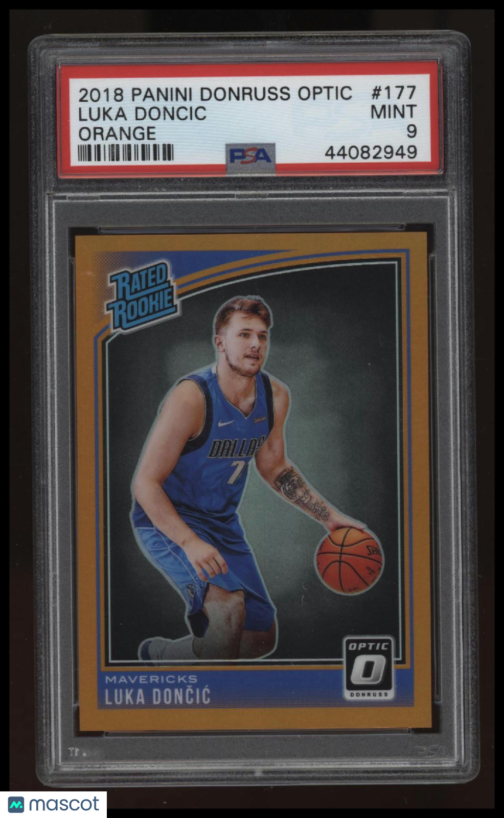 2018 Panini Donruss Optic Luka Doncic Orange PSA 9