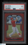 2021 Panini Prizm Mike Trout Red Prizm PSA 9