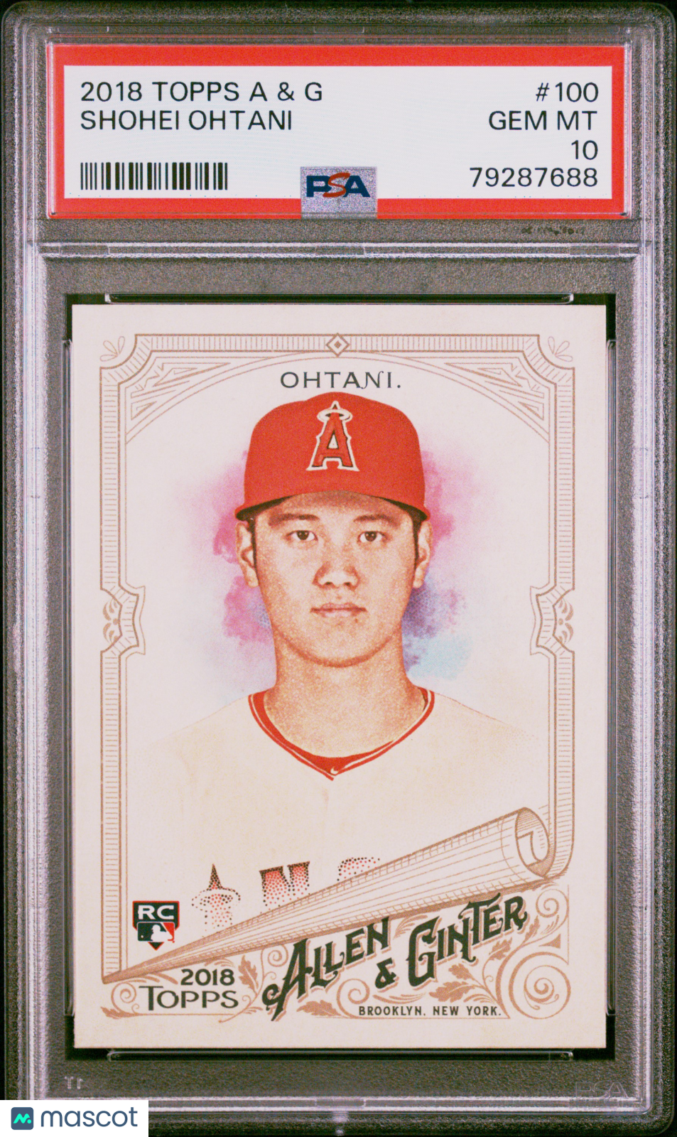 2018 Topps Allen &amp; Ginter Shohei Ohtani PSA 10