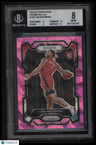 2023-24 Panini Prizm Prizms Pink Ice Cam Whitmore BGS 8.0