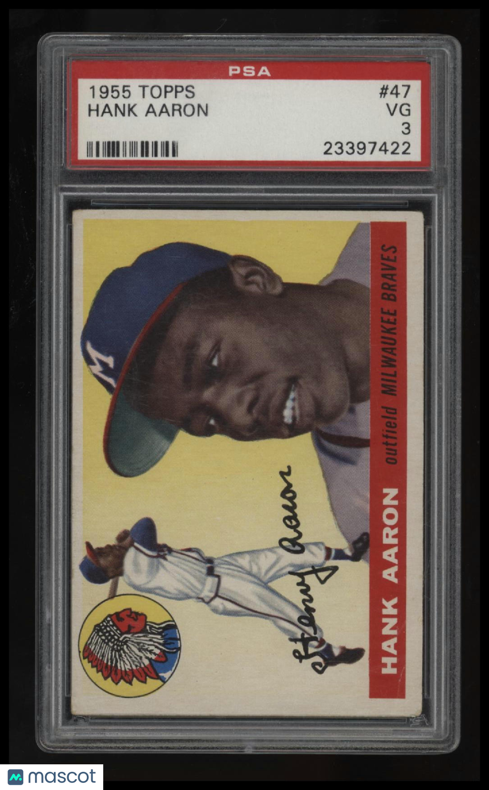 1955 Topps Hank Aaron PSA 3