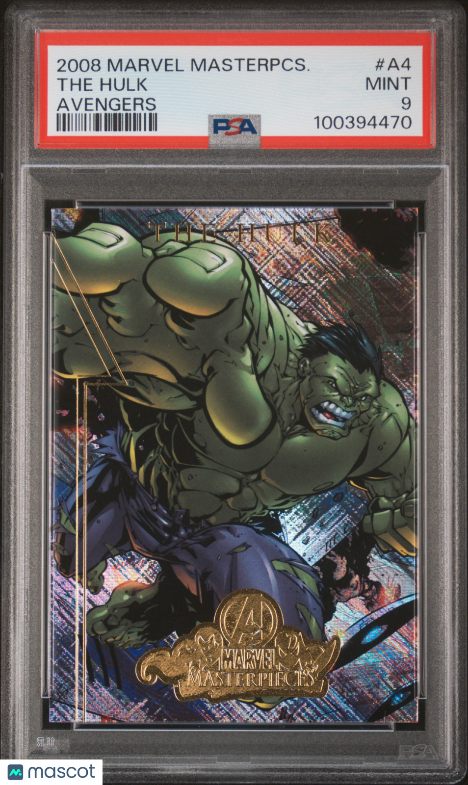 2008 Marvel Masterpieces Avengers The Hulk Avengers PSA 9