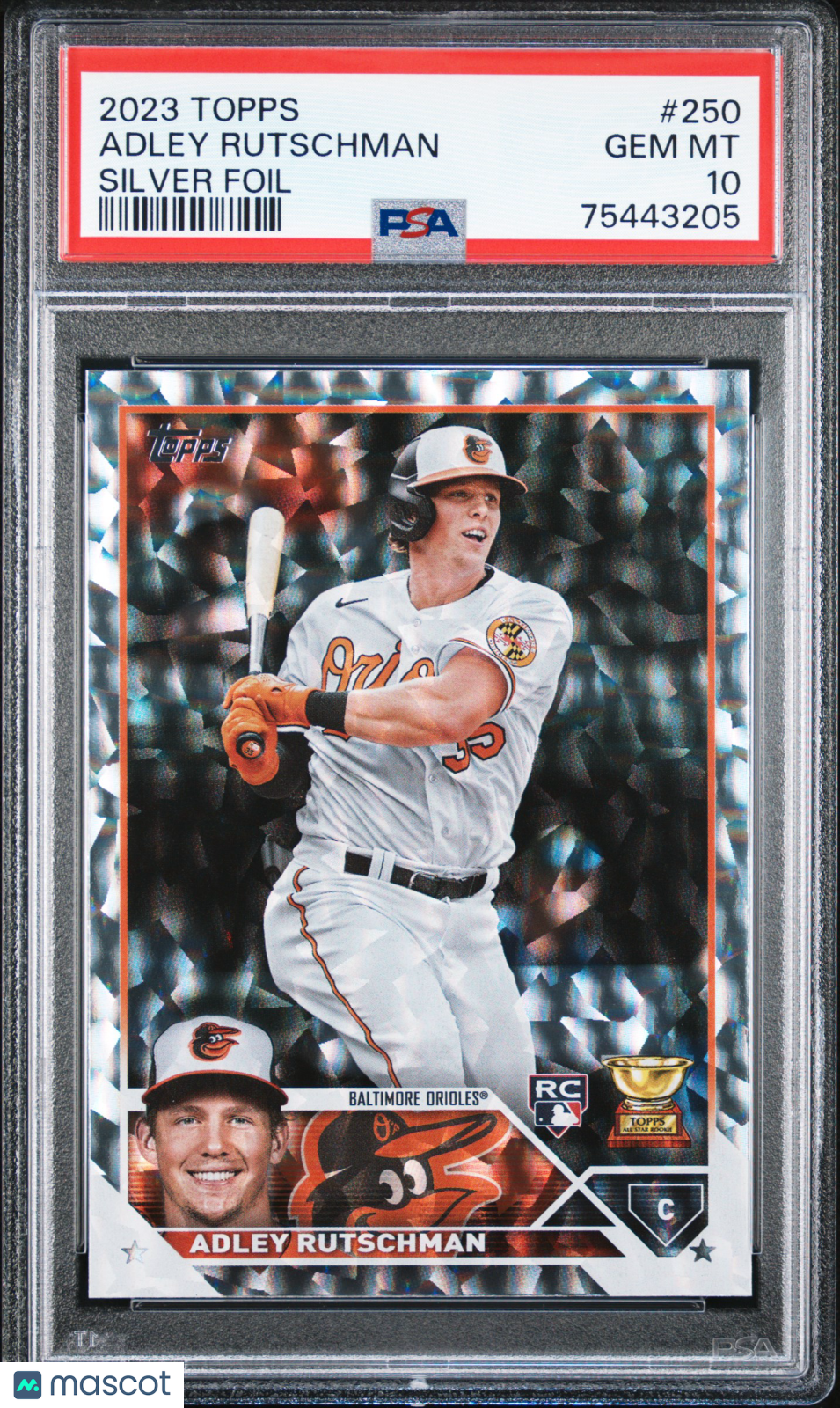 2023 Topps Adley Rutschman Silver Foil PSA 10