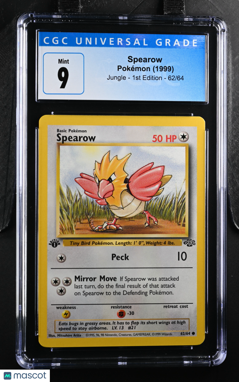 1999 Jungle - 1st Edition Spearow CGC 9