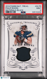 2014 Panini National Treasures Materials Philip Rivers Materials-Black PSA 9