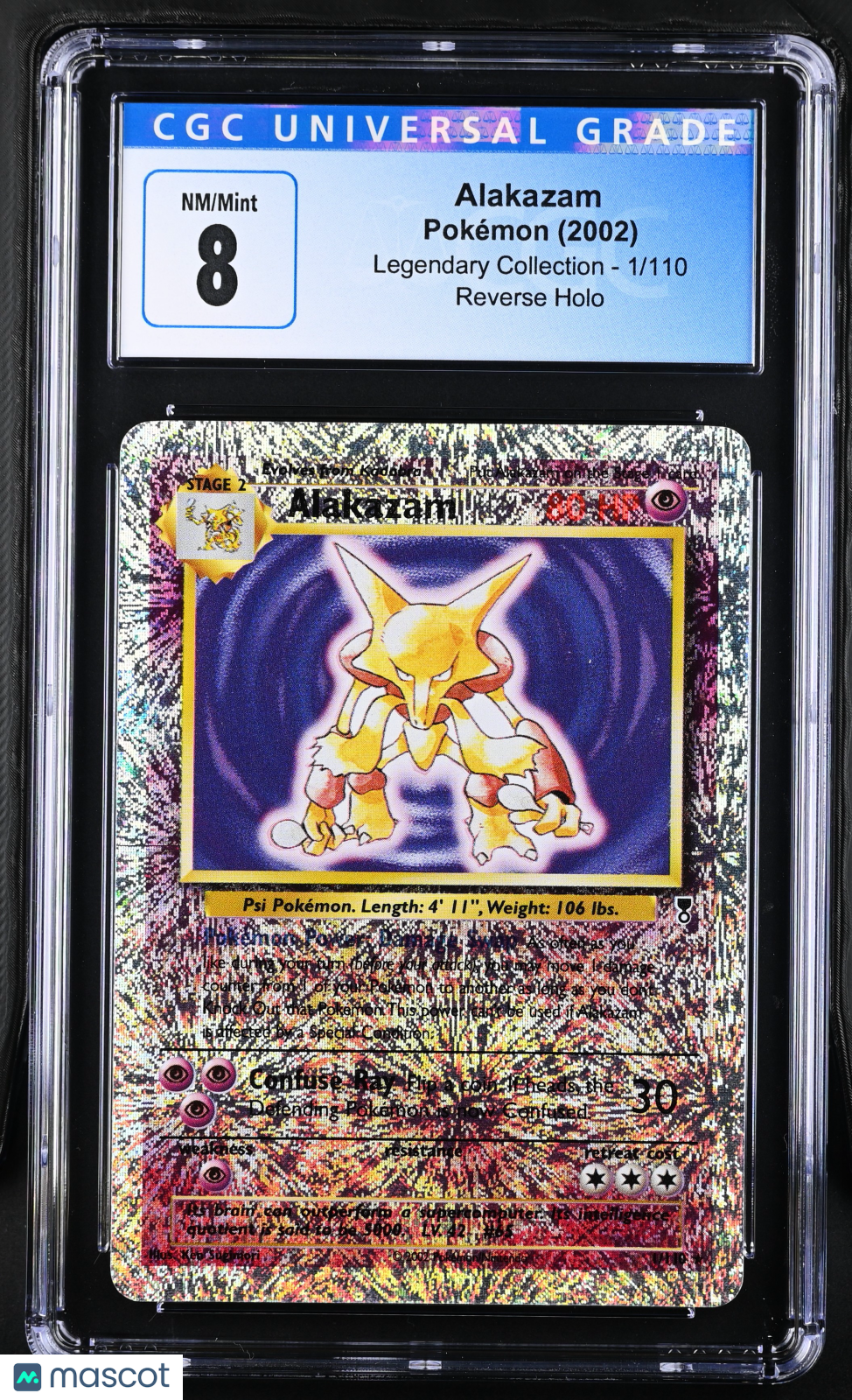 2002 Legendary Collection Alakazam CGC 8