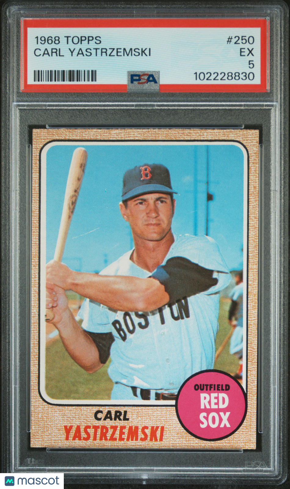 1968 Topps Carl Yastrzemski PSA 5