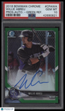 2018 Bowman Chrome Prospects #CPAWA Willie Abreu Pros.Auto.-Green Ref. PSA 10