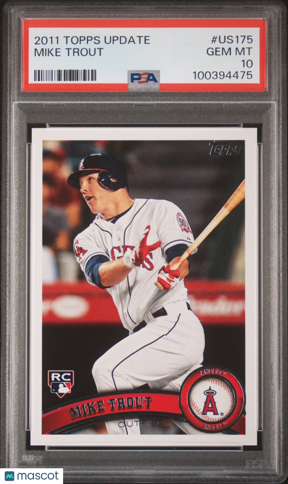 2011 Topps Update Mike Trout PSA 10