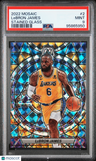 2022 Panini Mosaic Stained Glass Lebron James PSA 9