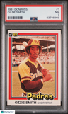 1981 Donruss Ozzie Smith PSA 7