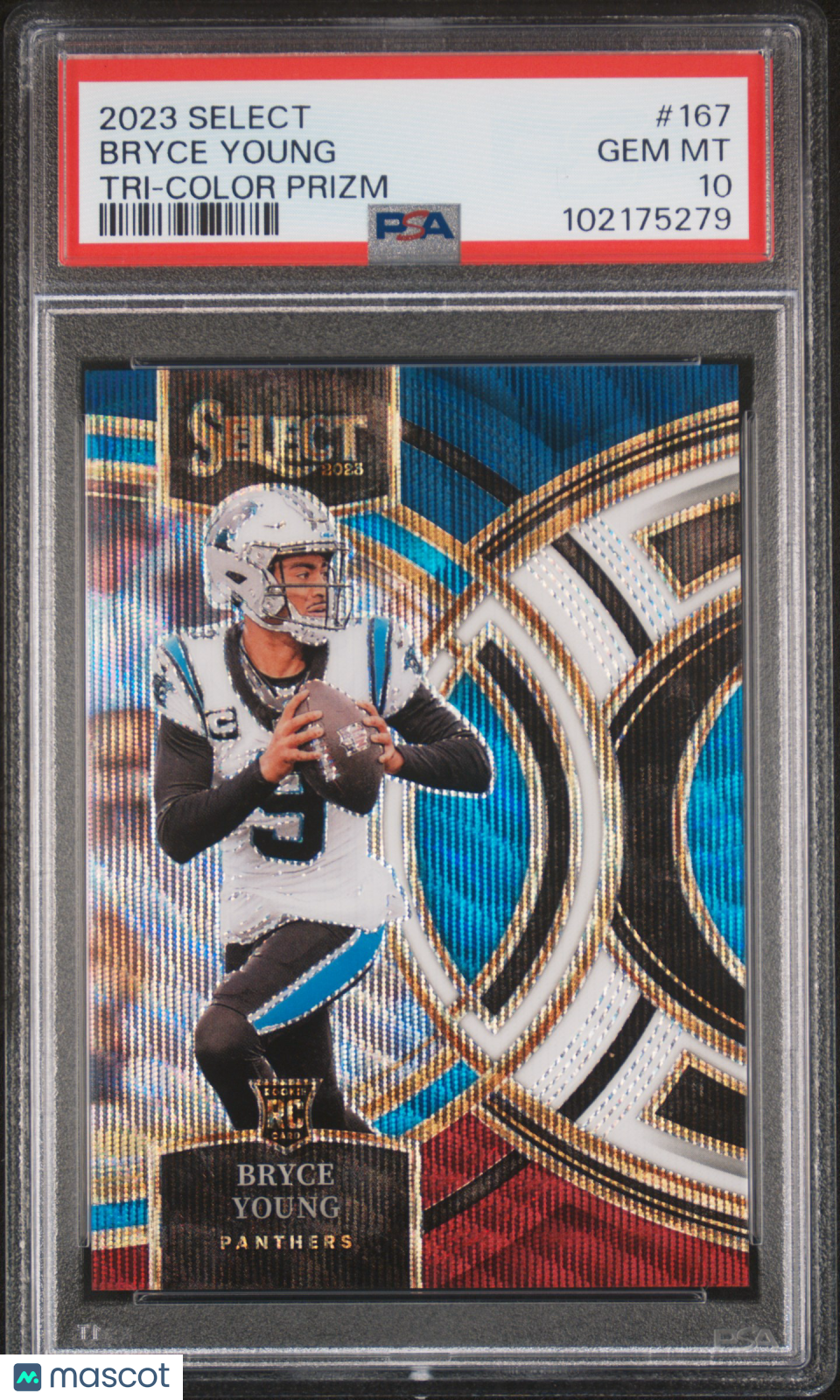 2023 Panini Select Bryce Young Tri-Color Prizm PSA 10