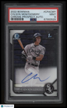 2022 Bowman Chrome Prospect Autographs Colson Montgomery PSA 9