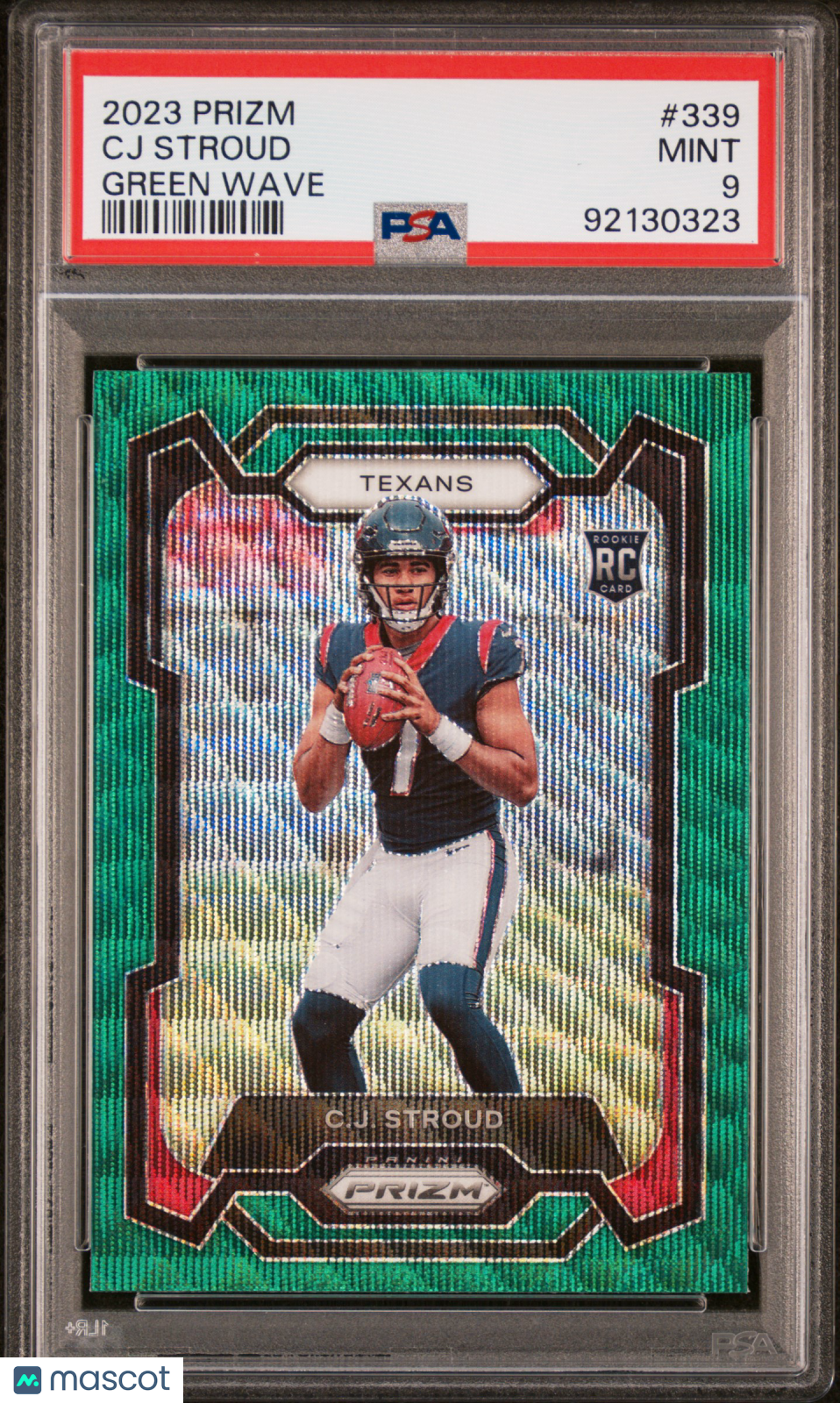 2023 Panini Prizm Cj Stroud Green Wave PSA 9