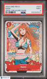 2024 One Piece Wings Of The Captain Nami Op06-Treasure Rare PSA 9