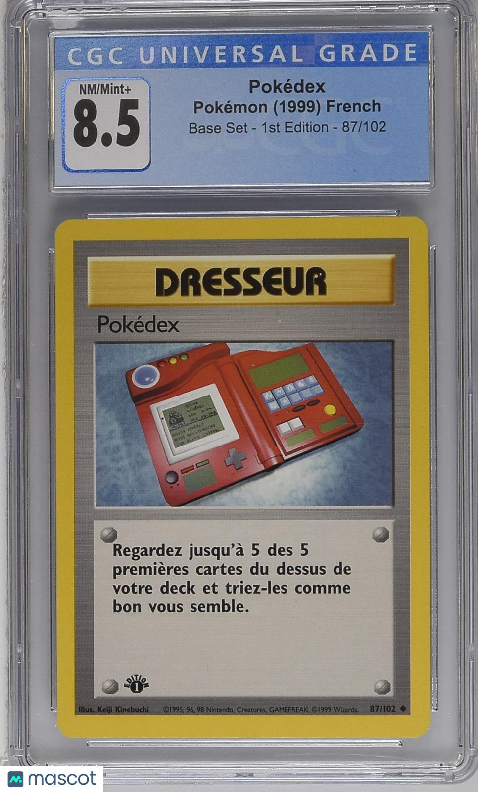 1999 Base Set - 1st Edition Pokédex (Pokedex) CGC 8.5