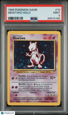 1999 Pokemon Game Mewtwo-Holo PSA 9